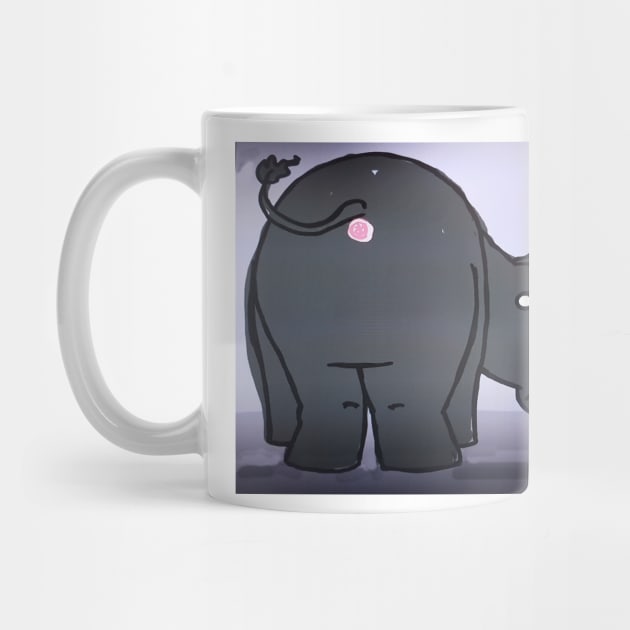 elephant butt by Kaczmania